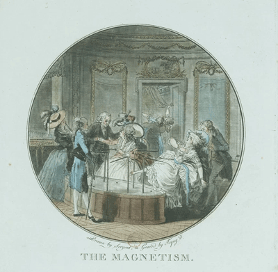 Baquet de Mesmer et le magnétisme animal histoire de l'hypnose, graines d'hypnose Montpellier